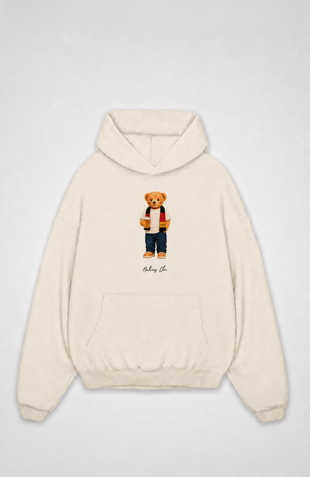 DEUTSCHLAND-FANBÄR OVERSIZED HOODIE