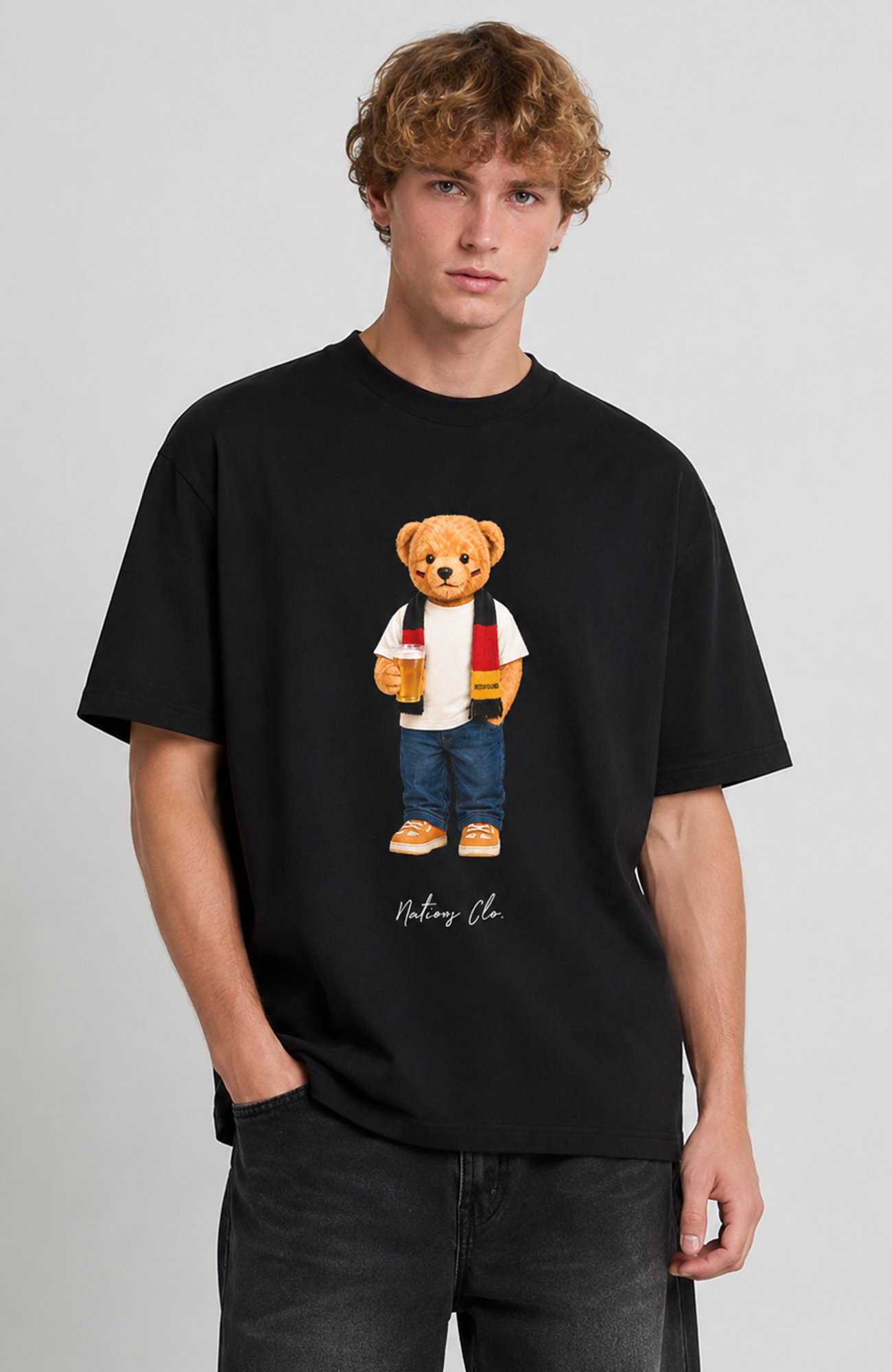 DEUTSCHLAND-FANBÄR OVERSIZED SHIRT