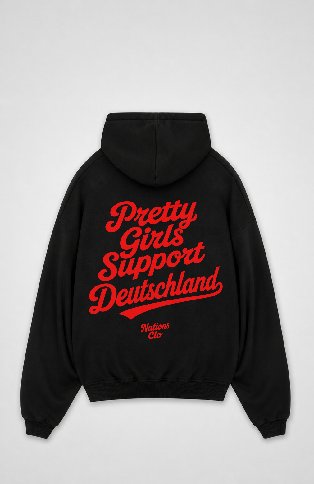 PRETTY GIRLS SUPPORT DEUTSCHLAND OVERSIZED HOODIE